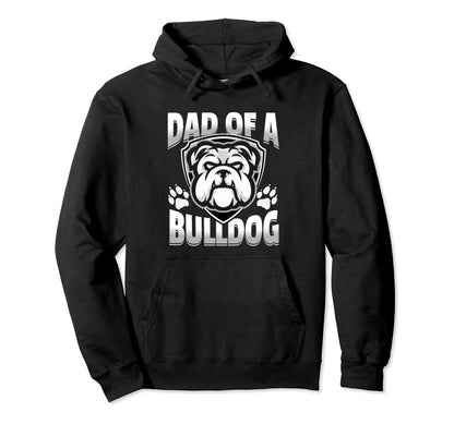 Dad Bulldog Game Mascot Day Matching Hoodie - Minimalist Print for Adults - T-Shirt, Sweatshirt, Hoodie