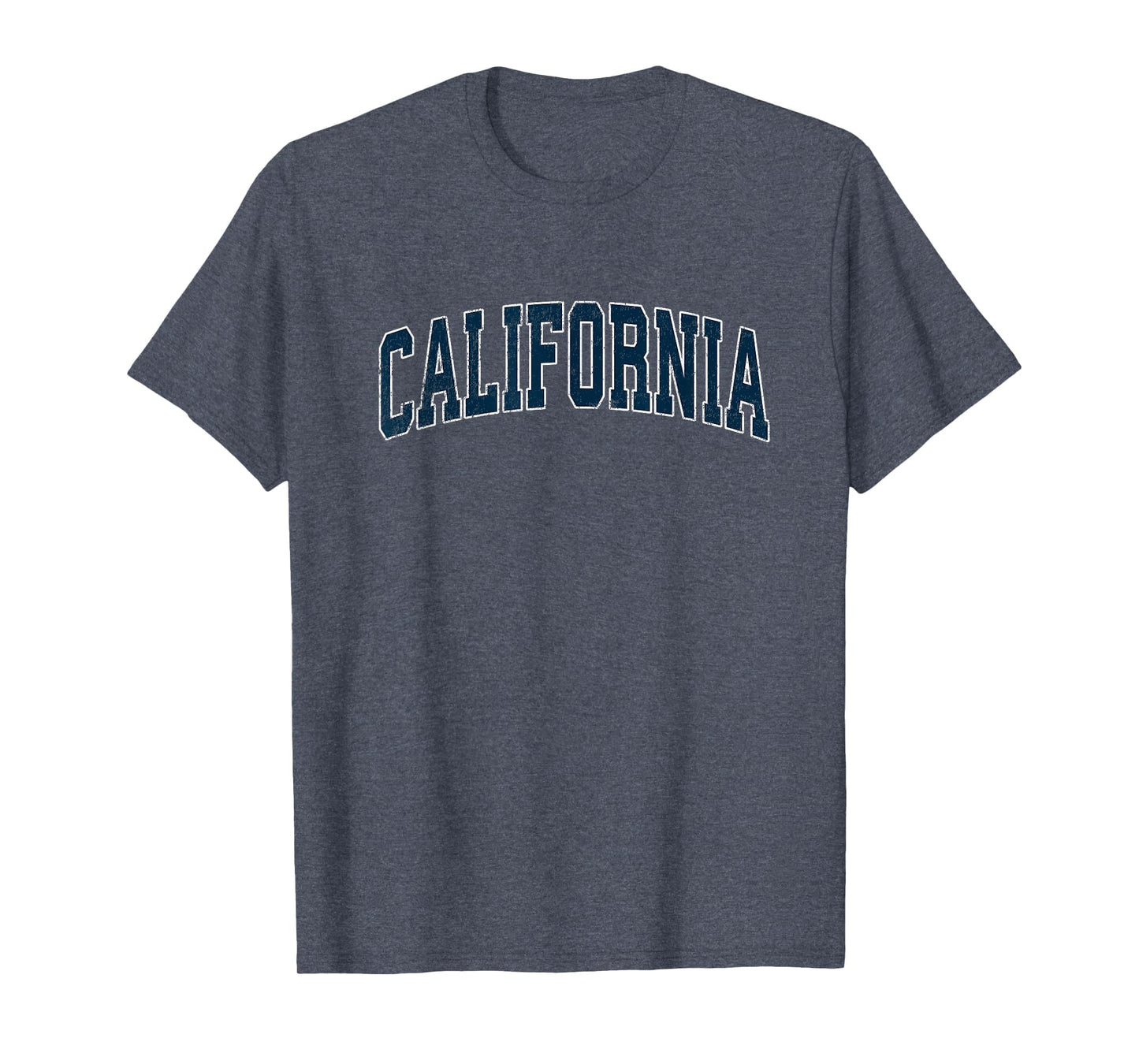 California Varsity Sports Navy Text T-Shirt - Graphic Print Men Women - T-Shirt, Sweatshirt, Hoodie