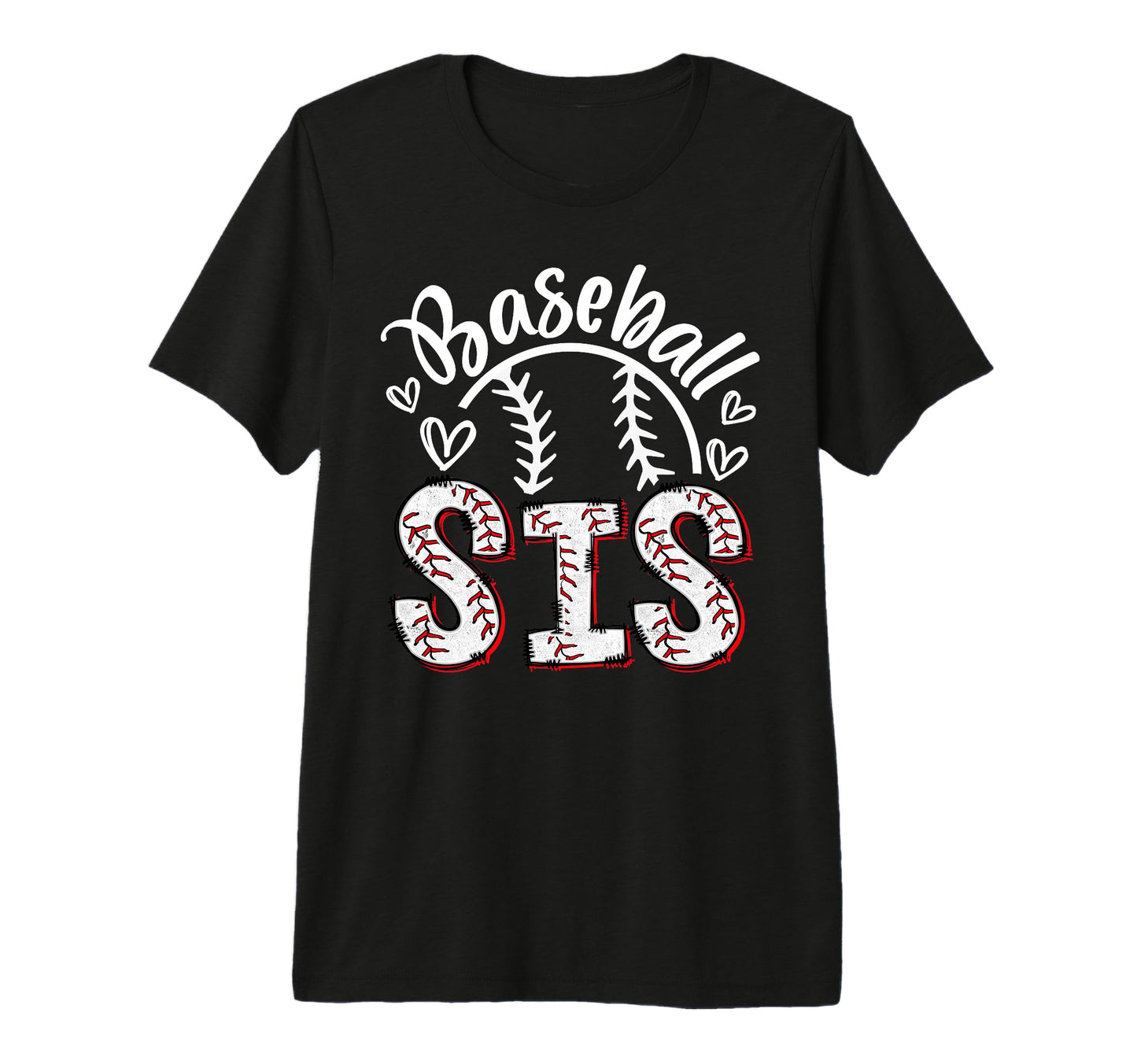 Baseball Sister Baseball Little Sis T-Shirt - Unique Graphic Unisex - T-Shirt, Sweatshirt, Hoodie