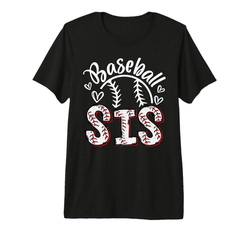 Baseball Sister Baseball Little Sis T-Shirt - Unique Graphic Unisex - T-Shirt, Sweatshirt, Hoodie