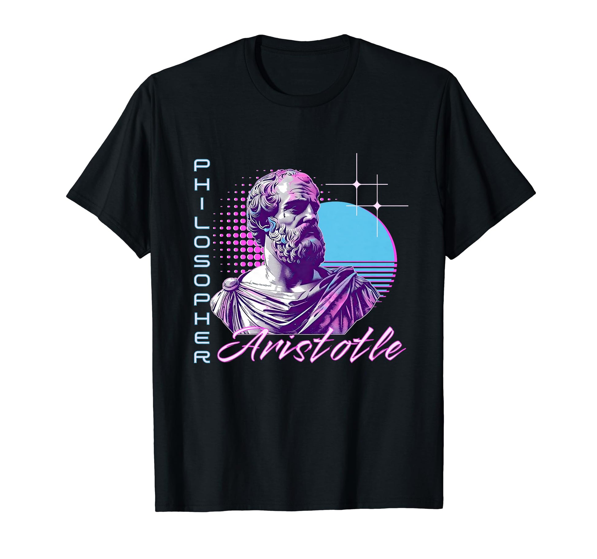 Aristotle Vaporwave Aesthetic 80S 90S T-Shirt - Aesthetic Graphic Unisex - T-Shirt, Sweatshirt, Hoodie