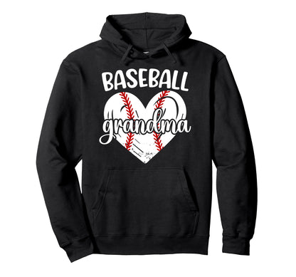 Baseball Grandma Baseball Player Hoodie - Aesthetic Graphic for Adults - T-Shirt, Sweatshirt, Hoodie