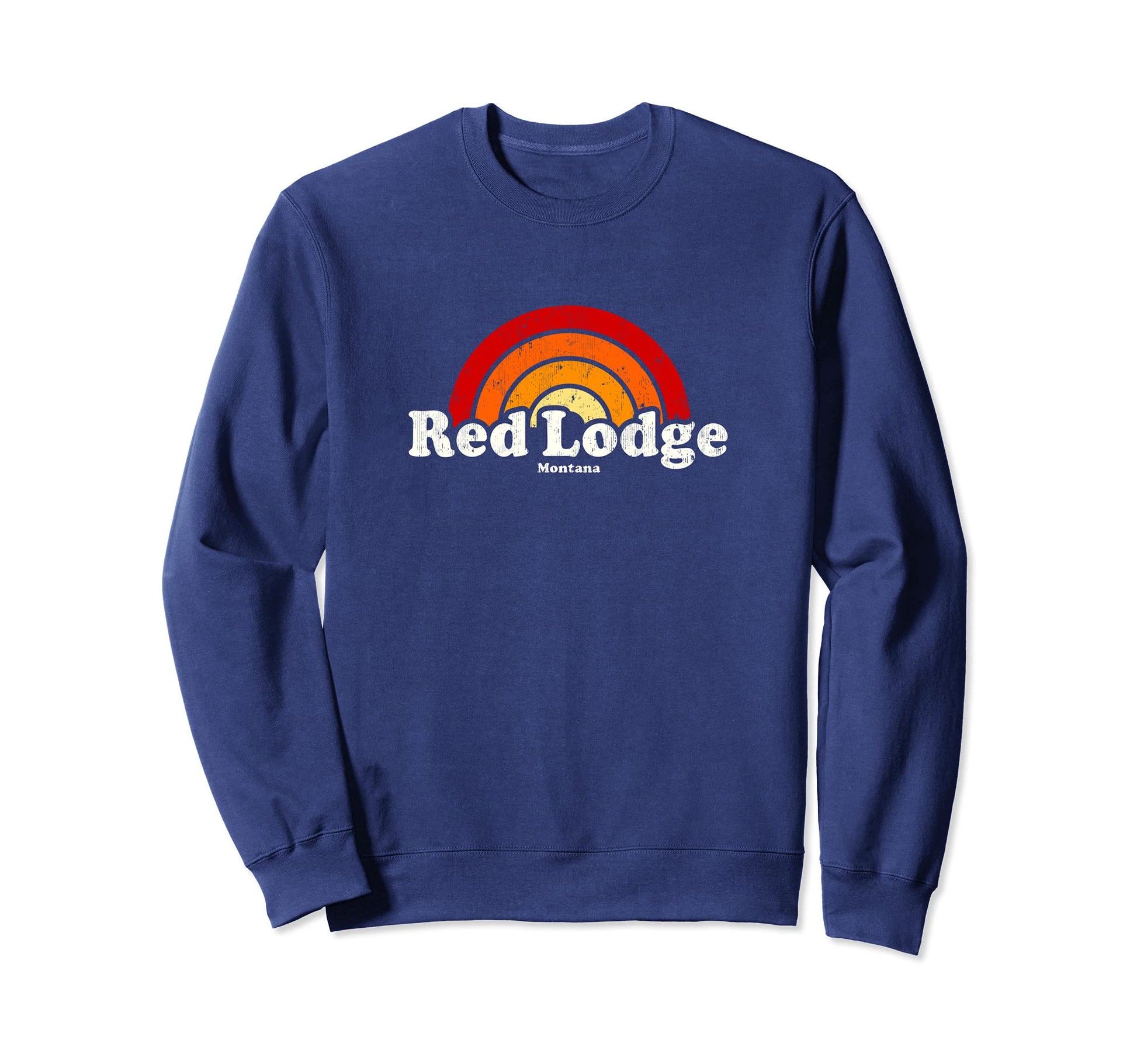 Red Lodge Montana Mt 70S Rainbow Sweatshirt - Aesthetic Graphic Men Women - T-Shirt, Sweatshirt, Hoodie
