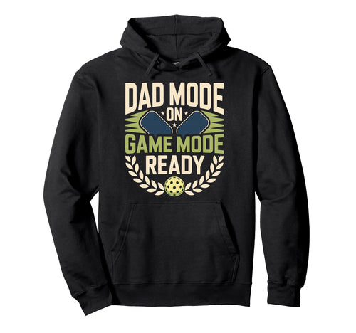 Pickleball Dad Papa Paddle Sport Coach Hoodie - Unique Graphic Men Women - T-Shirt, Sweatshirt, Hoodie
