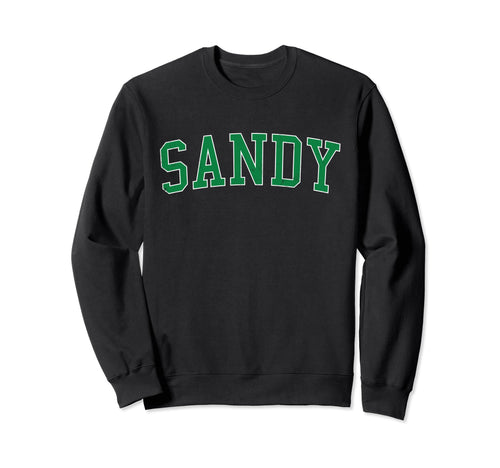 Sandy Or Distressed Green Varsity Sweatshirt - Custom Art Print Men Women - T-Shirt, Sweatshirt, Hoodie