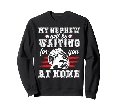 Funny Baseball Catcher Uncle Sweatshirt - Minimalist Print for Adults - T-Shirt, Sweatshirt, Hoodie