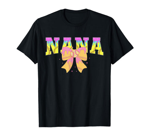 Softball Nana Ice Cream Drip Game T-Shirt - Aesthetic Graphic for Adults - T-Shirt, Sweatshirt, Hoodie