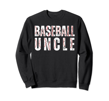 Baseball Uncle Family Matching Funny Sweatshirt - Unique Graphic Unisex - T-Shirt, Sweatshirt, Hoodie