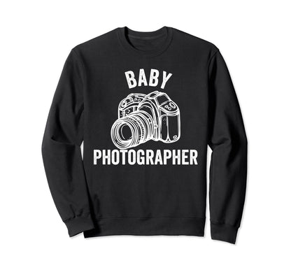 Photographer Newborn Camera Sweatshirt - Fun Novelty Design Men Women - T-Shirt, Sweatshirt, Hoodie