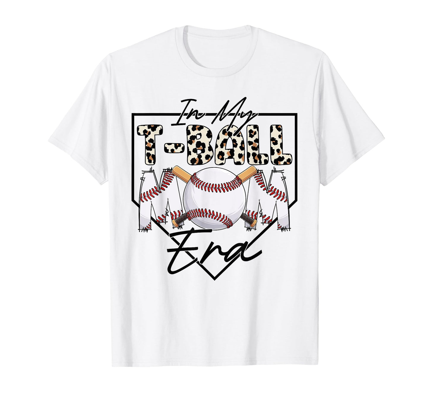 Groovy My T Ball Mom Era Baseball Mom T-Shirt - Novelty Apparel for Adults - T-Shirt, Sweatshirt, Hoodie