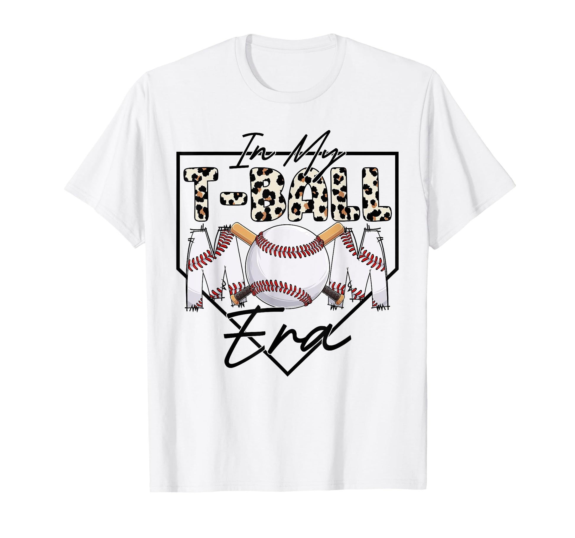 Groovy My T Ball Mom Era Baseball Mom T-Shirt - Novelty Apparel for Adults - T-Shirt, Sweatshirt, Hoodie