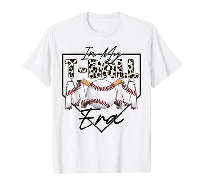 Groovy My T Ball Mom Era Baseball Mom T-Shirt - Novelty Apparel for Adults - T-Shirt, Sweatshirt, Hoodie