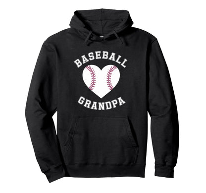 Grandfather Baseball Grandpa Hoodie - Trendy Graphic Men Women - T-Shirt, Sweatshirt, Hoodie