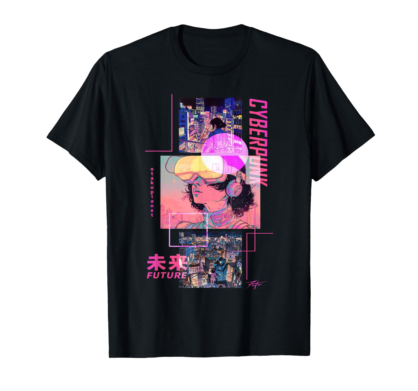 Japan Cyberpunk Anime Futurist T-Shirt - Aesthetic Graphic for Adults - T-Shirt, Sweatshirt, Hoodie