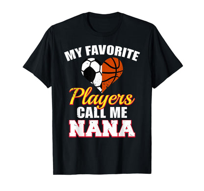 My Favorite Soccer Basketball Players T-Shirt - Graphic Print Men Women - T-Shirt, Sweatshirt, Hoodie
