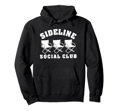 Sideline Social Club Sports Mom Carpool Hoodie - Trendy Graphic for Adults - T-Shirt, Sweatshirt, Hoodie