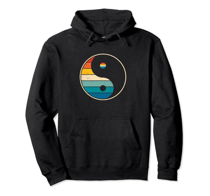 Yin Yang 80S Minimalist Hoodie - Custom Art Print for Adults - T-Shirt, Sweatshirt, Hoodie