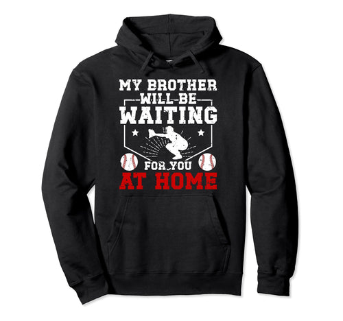 Home Baseball Catcher Brother Hoodie - Custom Art Print for Adults - T-Shirt, Sweatshirt, Hoodie