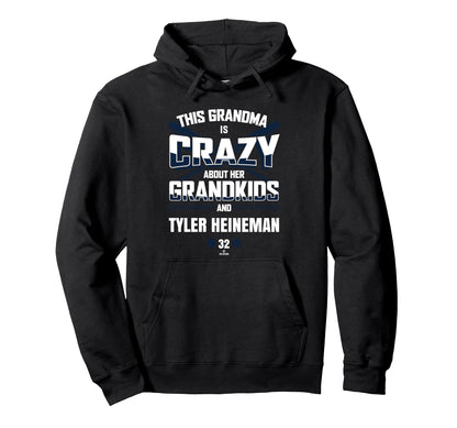 Grandma Crazy Tyler Heineman Boston Hoodie - Minimalist Print for Adults - T-Shirt, Sweatshirt, Hoodie