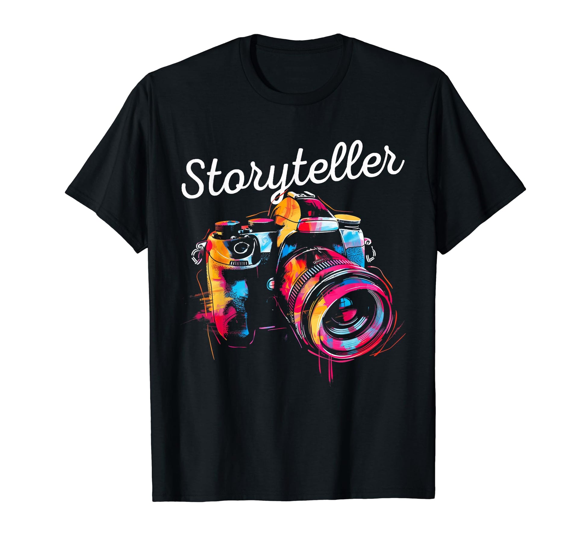 Photographer Storyteller Camera T-Shirt - Aesthetic Graphic Men Women - T-Shirt, Sweatshirt, Hoodie