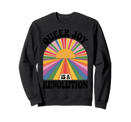 Sun Setting Into Rainbow Landscape Sweatshirt - Aesthetic Graphic Unisex - T-Shirt, Sweatshirt, Hoodie