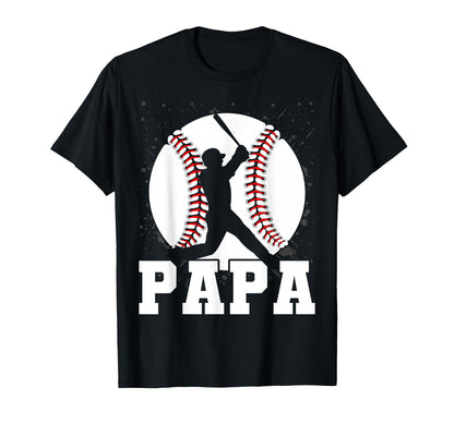 Baseball Papa Fathers Day T-Shirt - Novelty Apparel Men Women - T-Shirt, Sweatshirt, Hoodie