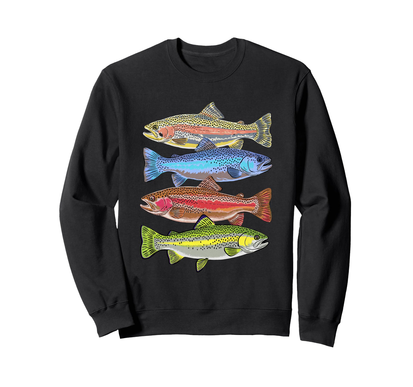 Rainbow Trout Sweaters T-Shirt - Streetwear Style Unisex - T-Shirt, Sweatshirt, Hoodie