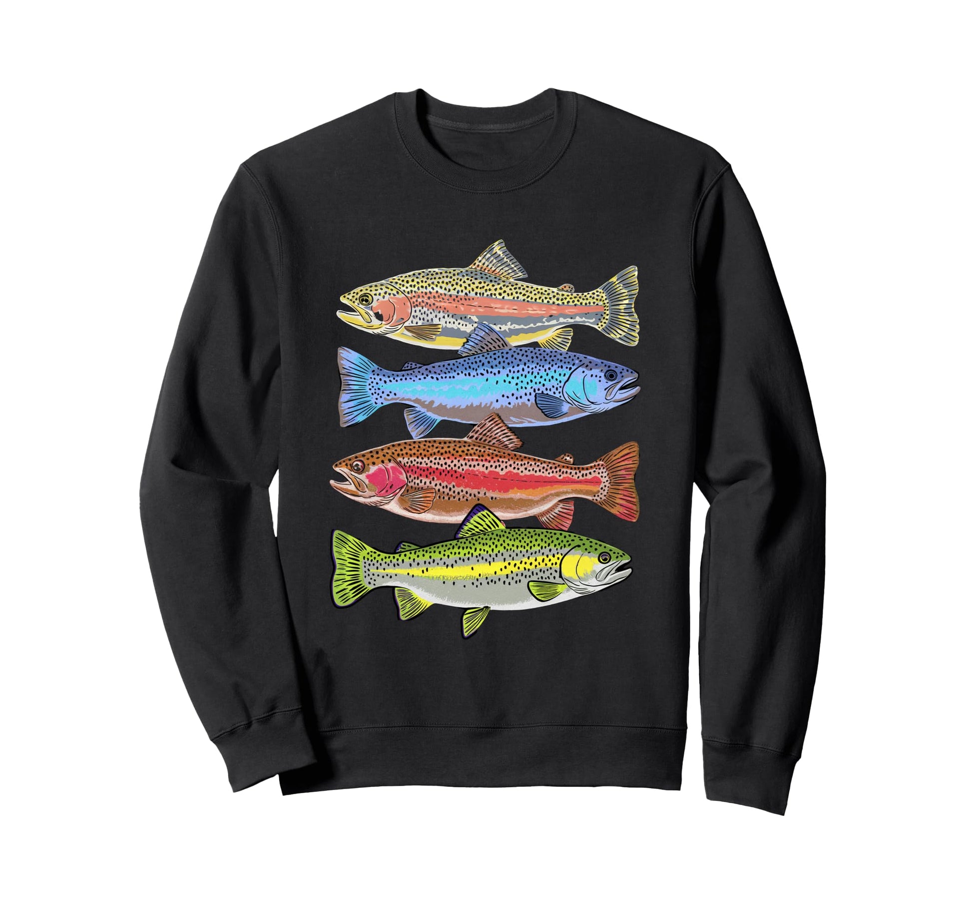 Rainbow Trout Sweaters T-Shirt - Streetwear Style Unisex - T-Shirt, Sweatshirt, Hoodie
