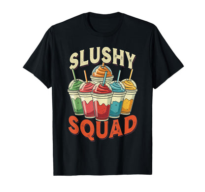 Slushy Squad Rainbow Line Up T-Shirt - Novelty Apparel for Adults - T-Shirt, Sweatshirt, Hoodie