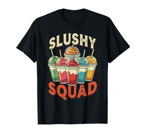 Slushy Squad Rainbow Line Up T-Shirt - Novelty Apparel for Adults - T-Shirt, Sweatshirt, Hoodie