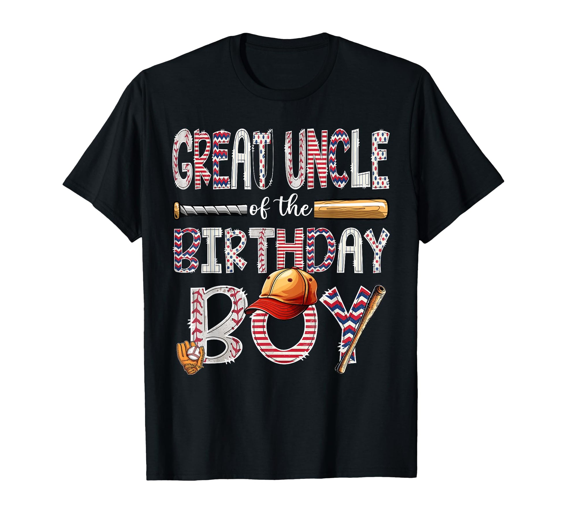 Great Uncle Birthday Baseball Player T-Shirt - Graphic Print for Adults - T-Shirt, Sweatshirt, Hoodie