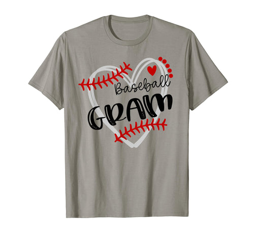 Personalized Baseball Heart Gram T-Shirt - Minimalist Print for Adults - T-Shirt, Sweatshirt, Hoodie
