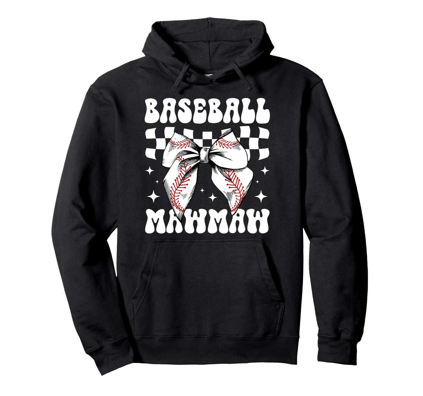 Baseball Mawmaw Coquette Mawmaw Baseball Hoodie - Graphic Print Unisex - T-Shirt, Sweatshirt, Hoodie
