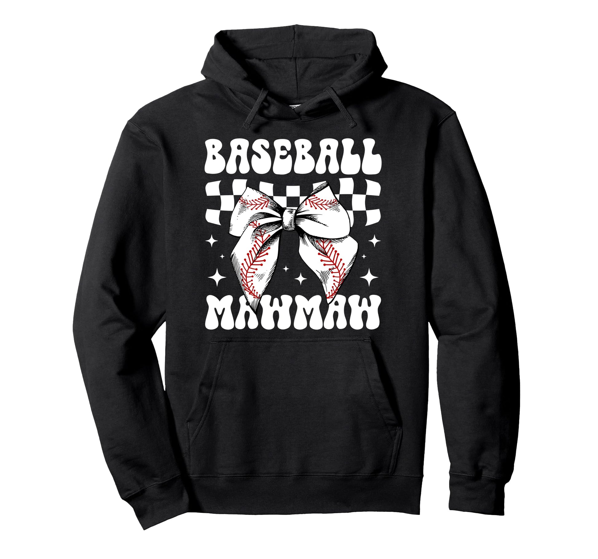 Baseball Mawmaw Coquette Mawmaw Baseball Hoodie - Graphic Print Unisex - T-Shirt, Sweatshirt, Hoodie