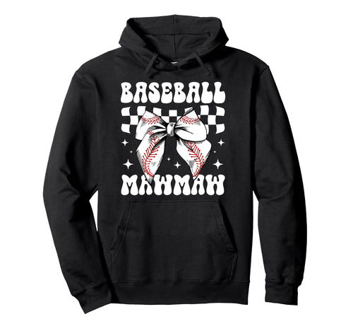 Baseball Mawmaw Coquette Mawmaw Baseball Hoodie - Graphic Print Unisex - T-Shirt, Sweatshirt, Hoodie