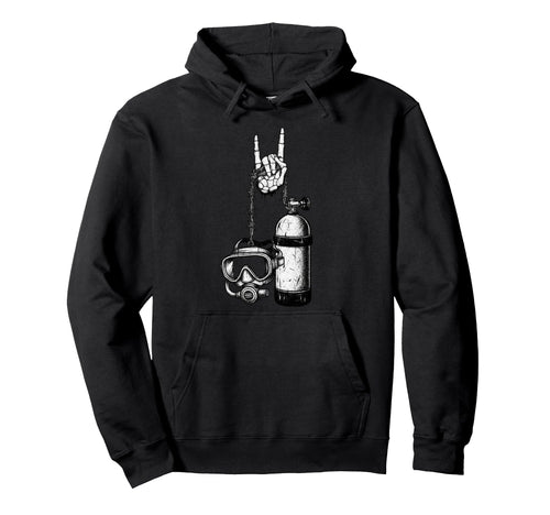 Scuba Diver Diving 90S Alt Metal Hoodie - Novelty Apparel Unisex - T-Shirt, Sweatshirt, Hoodie