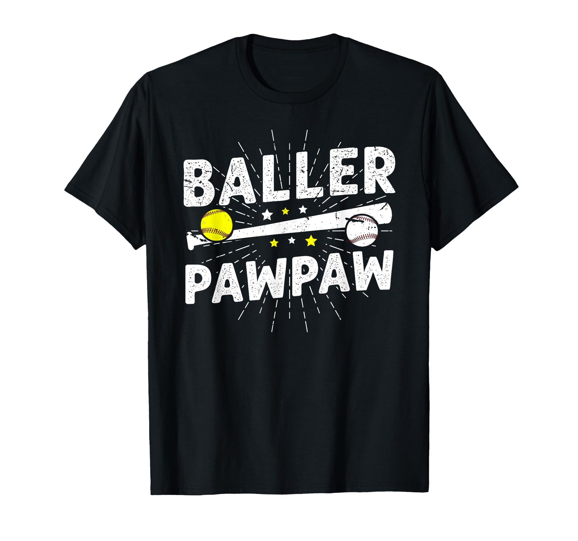 Baller Pawpaw Proud Softball Baseball T-Shirt - Aesthetic Graphic Unisex - T-Shirt, Sweatshirt, Hoodie