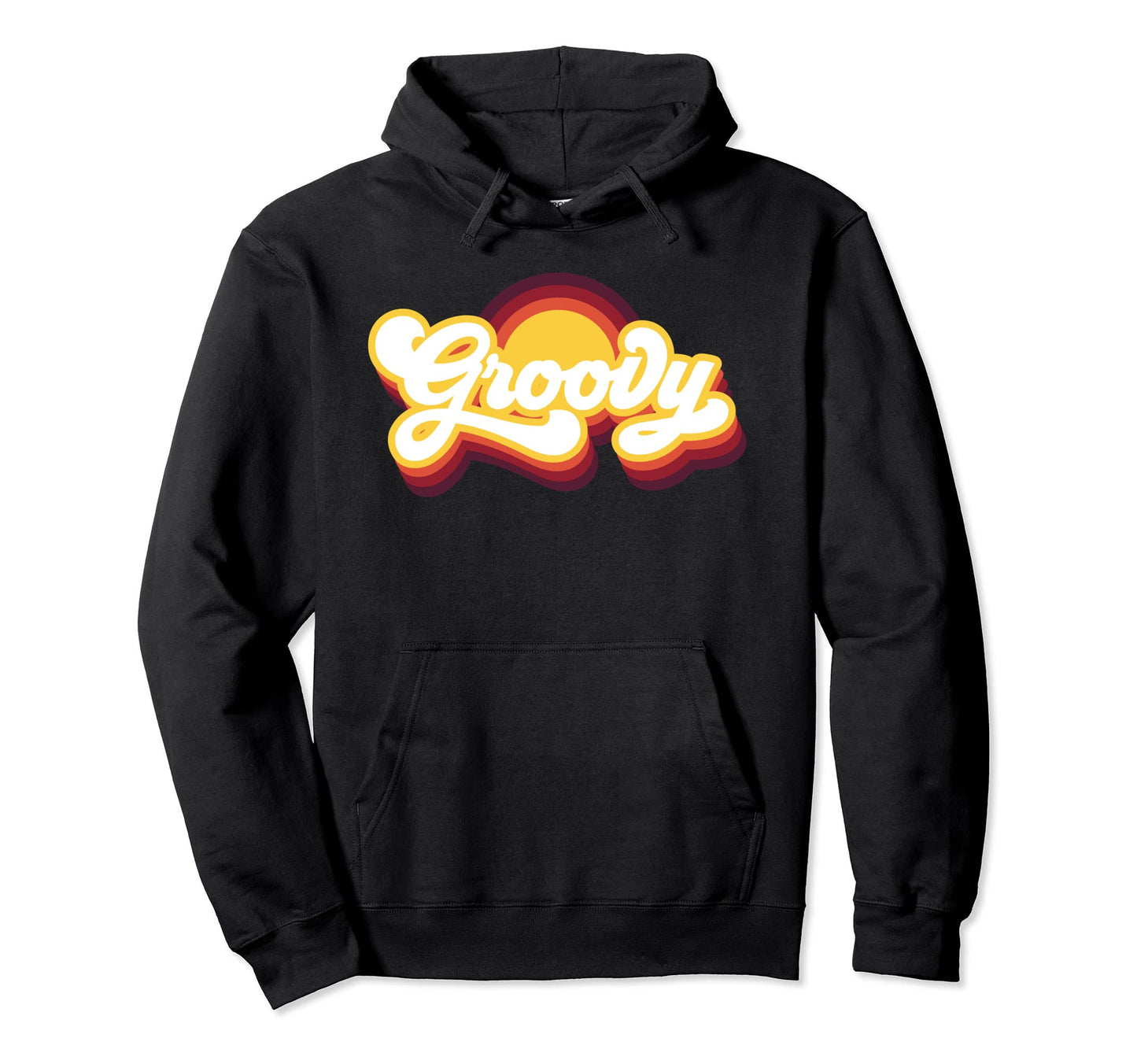 Groovy 70S Inspired Boho Hippie Hoodie - Casual Everyday Wear for Adults - T-Shirt, Sweatshirt, Hoodie