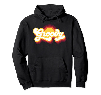 Groovy 70S Inspired Boho Hippie Hoodie - Casual Everyday Wear for Adults - T-Shirt, Sweatshirt, Hoodie