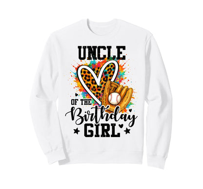 Uncle Birthday Baseball Colorful Sweatshirt - Streetwear Style Men Women - T-Shirt, Sweatshirt, Hoodie