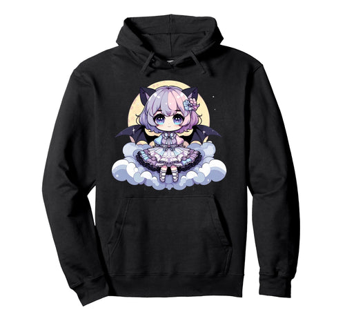 Kawaii Pastel Goth Creepy Anime Moon Hoodie - Trendy Graphic for Adults - T-Shirt, Sweatshirt, Hoodie