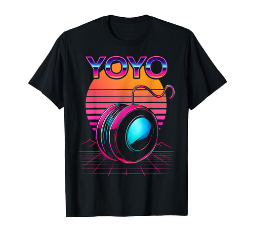 Yoyo Toy Vaporwave Aesthetic Sunset T-Shirt - Minimalist Print Men Women - T-Shirt, Sweatshirt, Hoodie