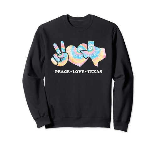 Tie Dye Texas Hippie Gift Co Sweatshirt - Aesthetic Graphic Unisex - T-Shirt, Sweatshirt, Hoodie