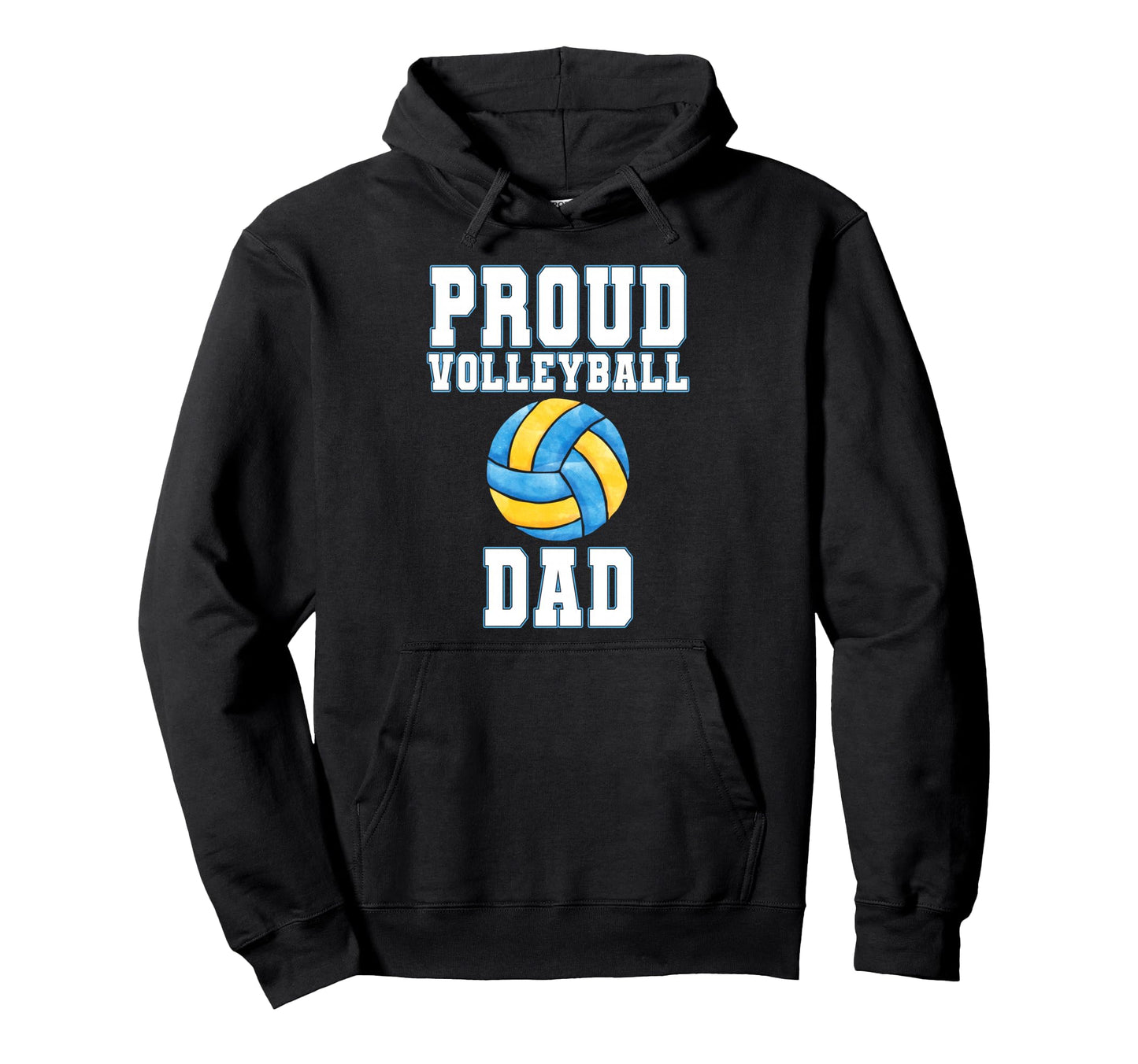 Proud Volleyball Dad Game Day Hoodie - Casual Everyday Wear Men Women - T-Shirt, Sweatshirt, Hoodie