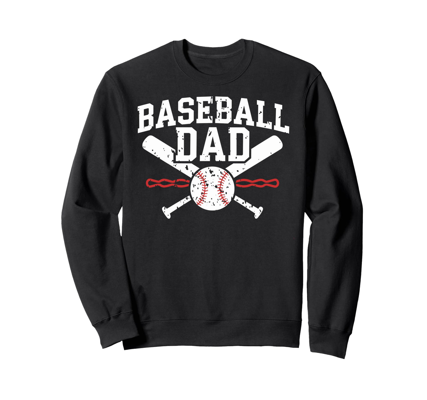 Baseball Dad Happy Fathers Day Sweatshirt - Aesthetic Graphic for Adults - T-Shirt, Sweatshirt, Hoodie