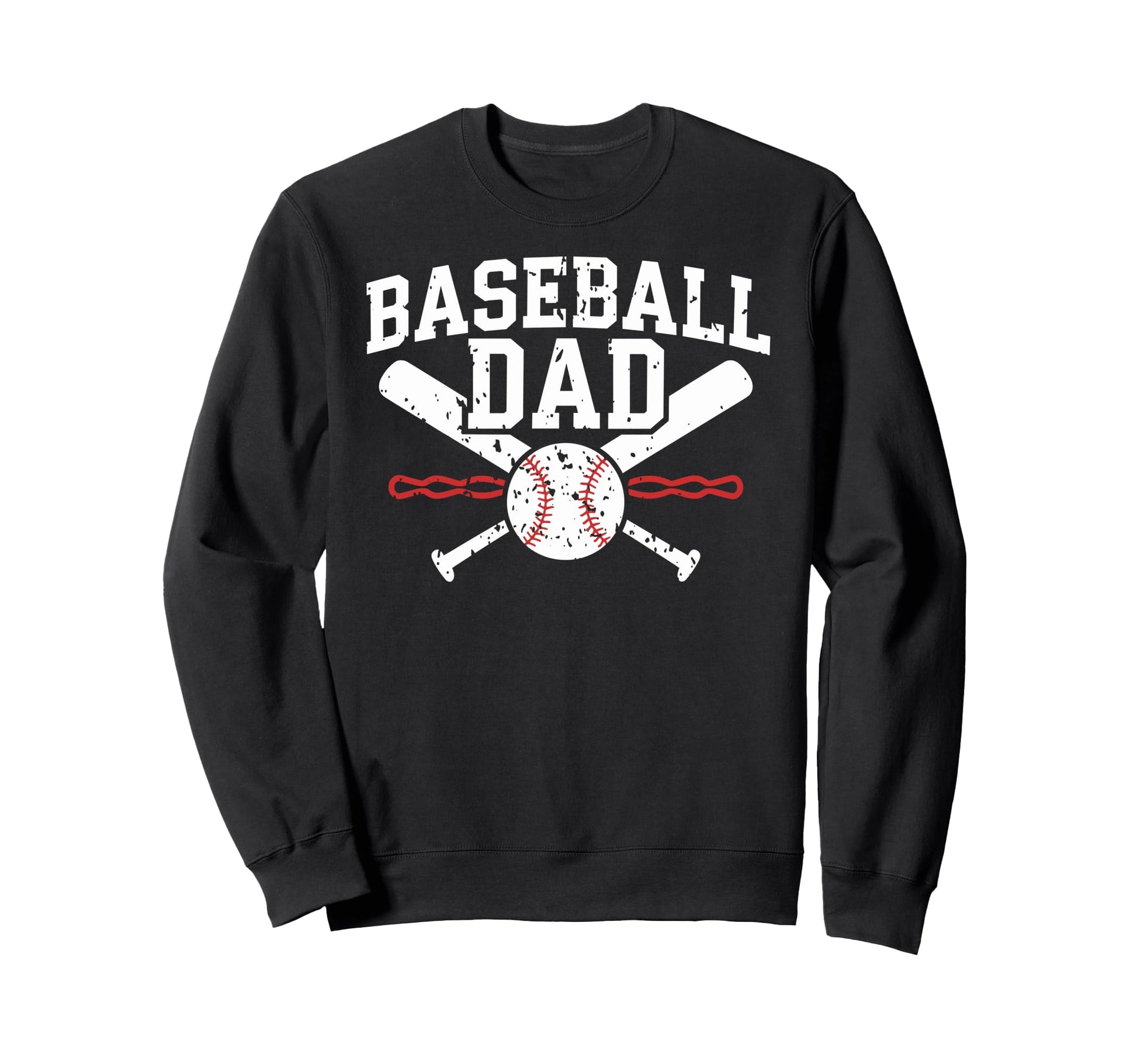 Baseball Dad Happy Fathers Day Sweatshirt - Aesthetic Graphic for Adults - T-Shirt, Sweatshirt, Hoodie