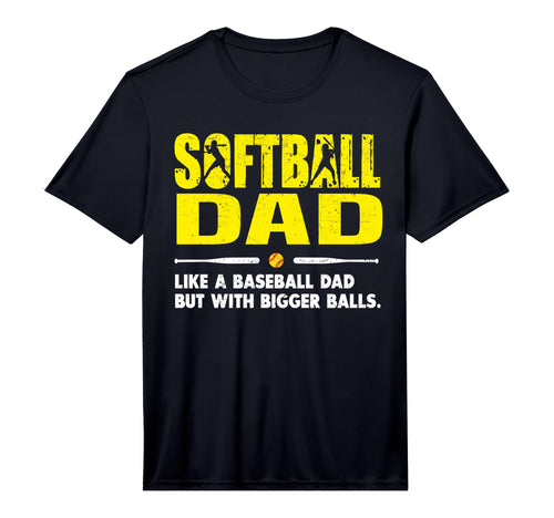 Mens Softball Dad Like Baseball Dad But T-Shirt - Unique Graphic Men Women - T-Shirt, Sweatshirt, Hoodie