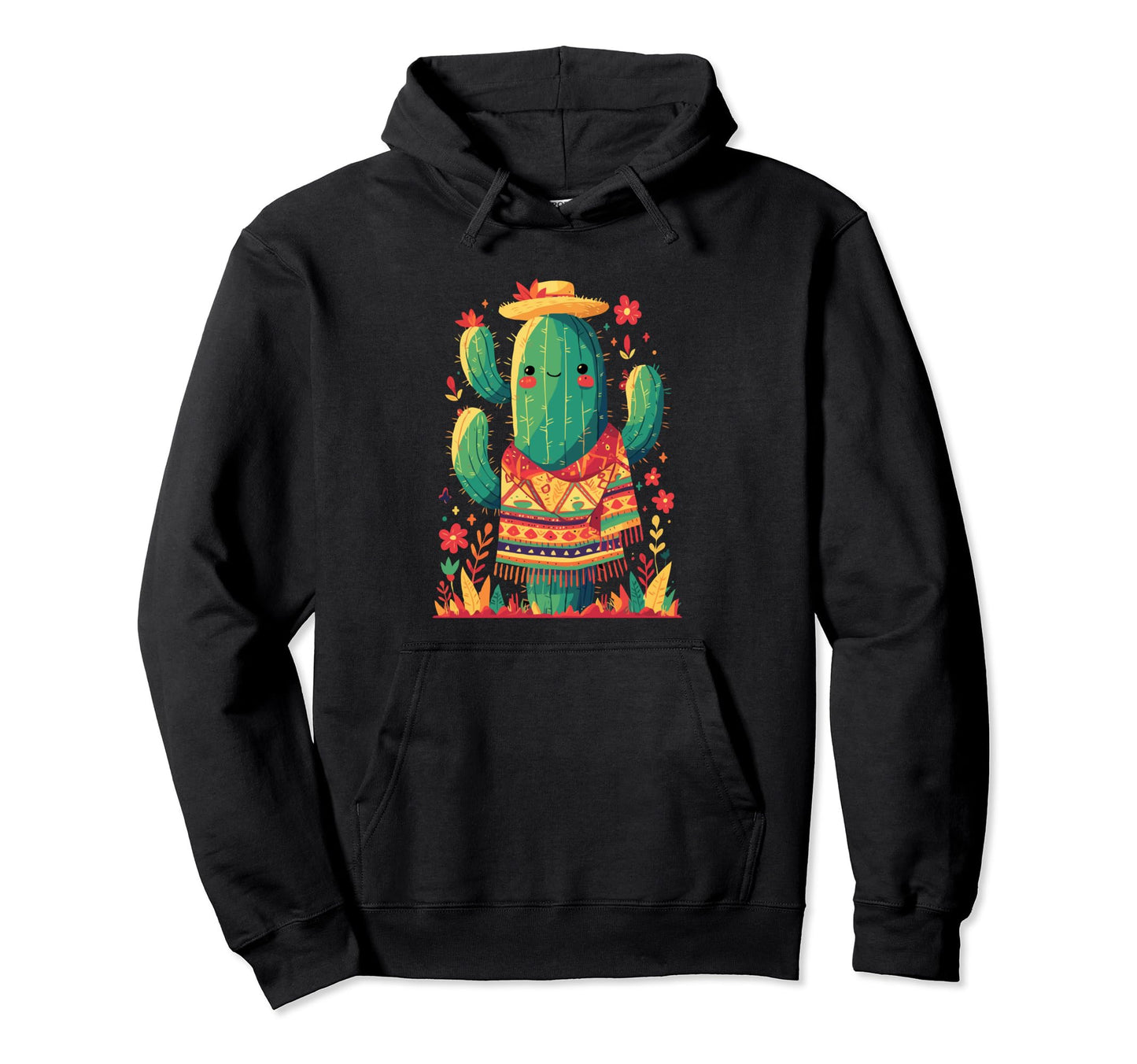 Cactus Serape Succulent Plant Cacti Hoodie - Streetwear Style Men Women - T-Shirt, Sweatshirt, Hoodie