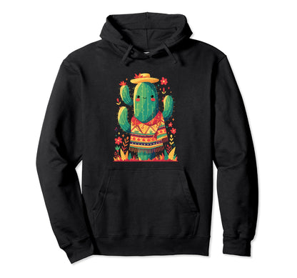 Cactus Serape Succulent Plant Cacti Hoodie - Streetwear Style Men Women - T-Shirt, Sweatshirt, Hoodie
