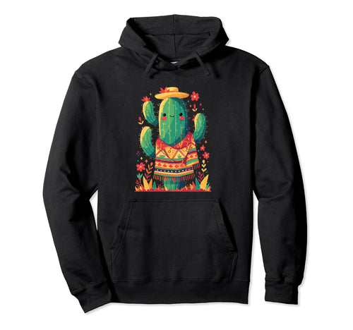 Cactus Serape Succulent Plant Cacti Hoodie - Streetwear Style Men Women - T-Shirt, Sweatshirt, Hoodie